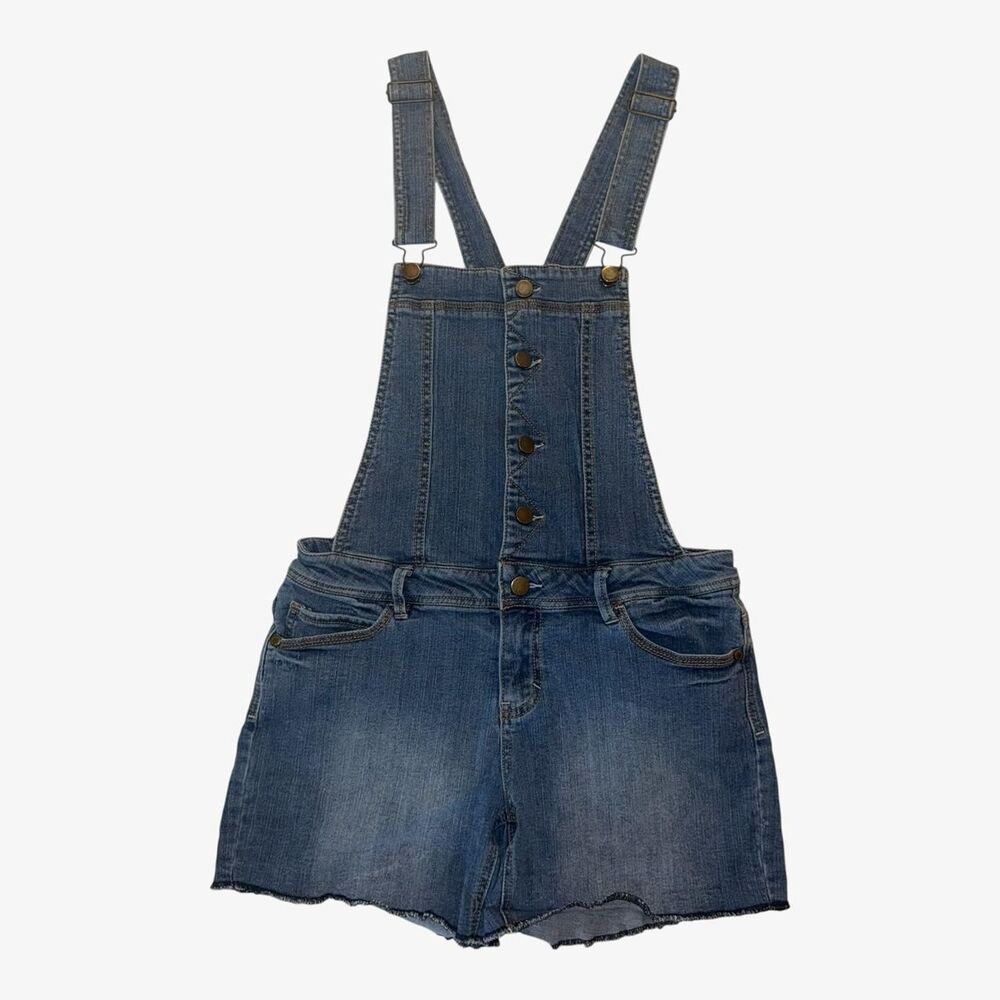 Tinseltown Women's Blue Short Overalls